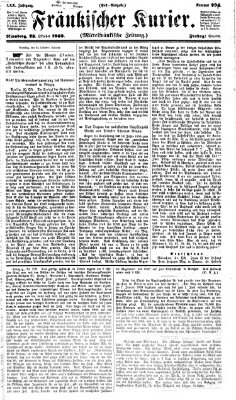 Fränkischer Kurier Freitag 23. Oktober 1863