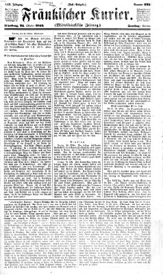 Fränkischer Kurier Samstag 24. Oktober 1863