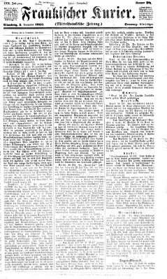 Fränkischer Kurier Sonntag 1. November 1863