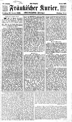 Fränkischer Kurier Dienstag 10. November 1863