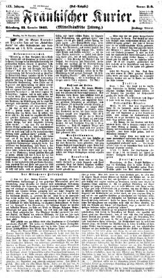 Fränkischer Kurier Freitag 13. November 1863