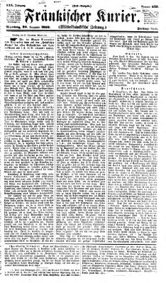 Fränkischer Kurier Freitag 20. November 1863