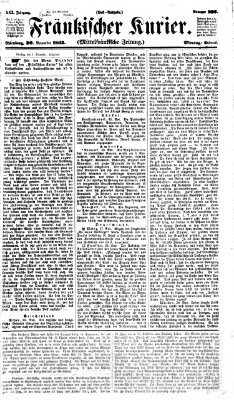 Fränkischer Kurier Montag 30. November 1863