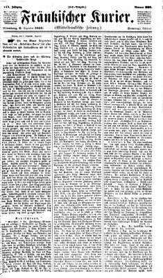 Fränkischer Kurier Sonntag 6. Dezember 1863