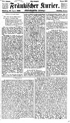 Fränkischer Kurier Samstag 19. Dezember 1863