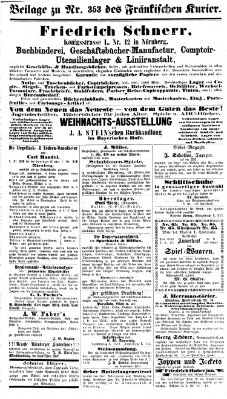 Fränkischer Kurier Montag 21. Dezember 1863