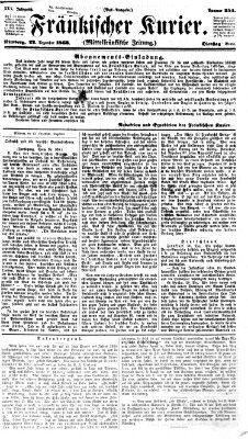 Fränkischer Kurier Dienstag 22. Dezember 1863