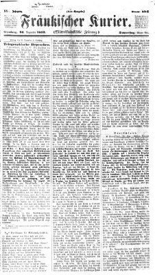 Fränkischer Kurier Donnerstag 24. Dezember 1863