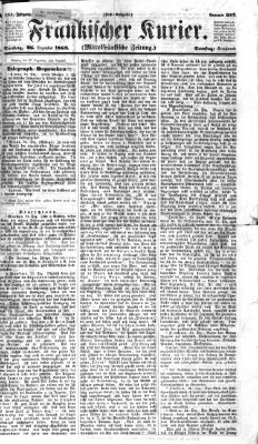 Fränkischer Kurier Samstag 26. Dezember 1863