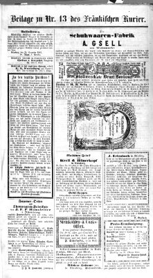 Fränkischer Kurier Mittwoch 13. Januar 1864