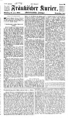 Fränkischer Kurier Donnerstag 21. Januar 1864