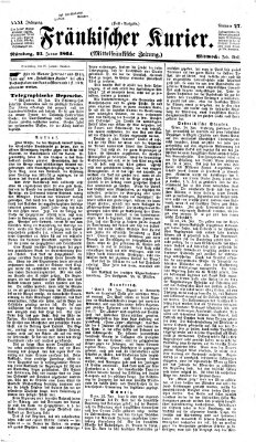 Fränkischer Kurier Mittwoch 27. Januar 1864