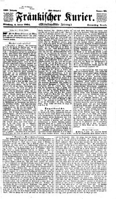 Fränkischer Kurier Donnerstag 4. Februar 1864