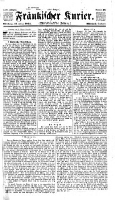 Fränkischer Kurier Mittwoch 17. Februar 1864