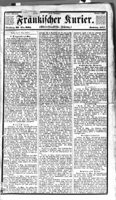 Fränkischer Kurier Sonntag 20. März 1864