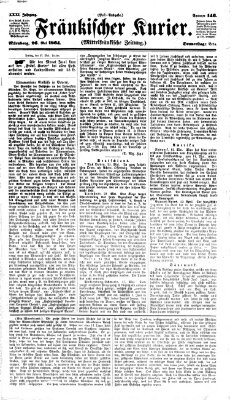 Fränkischer Kurier Donnerstag 26. Mai 1864