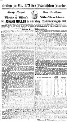 Fränkischer Kurier Mittwoch 22. Juni 1864