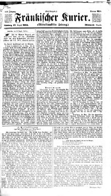 Fränkischer Kurier Mittwoch 17. August 1864