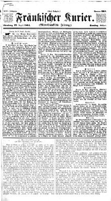 Fränkischer Kurier Samstag 27. August 1864