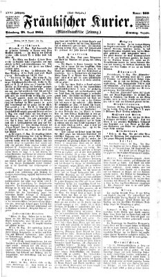 Fränkischer Kurier Sonntag 28. August 1864