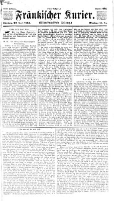 Fränkischer Kurier Montag 29. August 1864