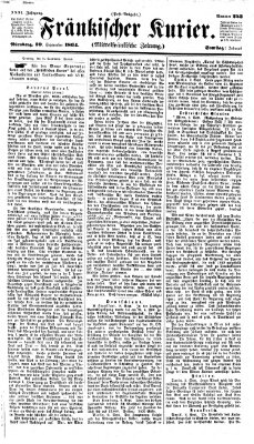 Fränkischer Kurier Samstag 10. September 1864