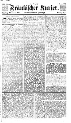 Fränkischer Kurier Montag 12. September 1864