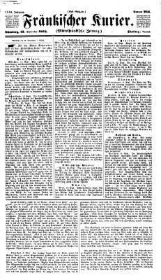 Fränkischer Kurier Dienstag 13. September 1864