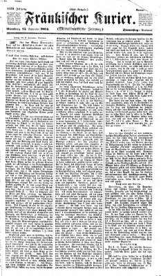 Fränkischer Kurier Donnerstag 15. September 1864