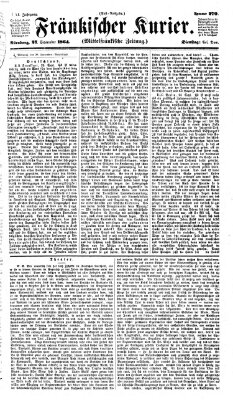 Fränkischer Kurier Dienstag 27. September 1864