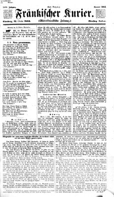 Fränkischer Kurier Dienstag 11. Oktober 1864