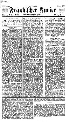 Fränkischer Kurier Montag 17. Oktober 1864