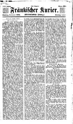 Fränkischer Kurier Sonntag 6. November 1864