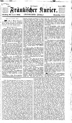 Fränkischer Kurier Donnerstag 10. November 1864