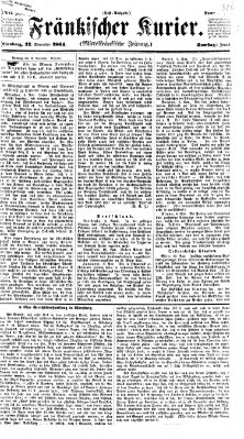 Fränkischer Kurier Samstag 12. November 1864