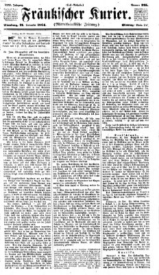 Fränkischer Kurier Montag 21. November 1864