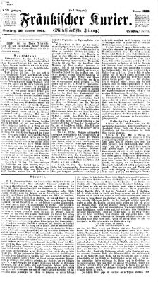 Fränkischer Kurier Samstag 26. November 1864