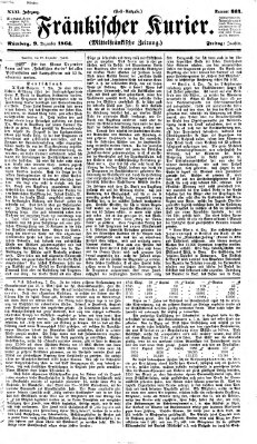 Fränkischer Kurier Freitag 9. Dezember 1864