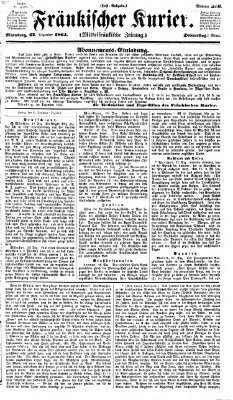 Fränkischer Kurier Donnerstag 22. Dezember 1864