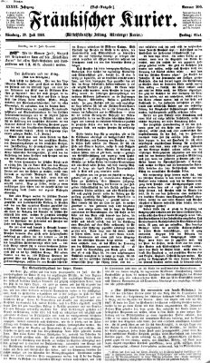 Fränkischer Kurier Freitag 20. Juli 1866