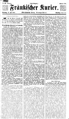 Fränkischer Kurier Samstag 28. Juli 1866