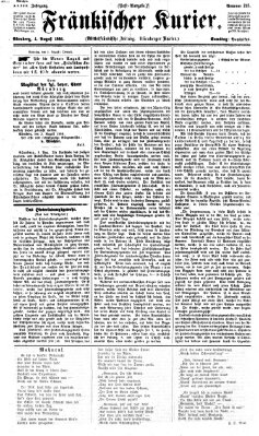 Fränkischer Kurier Samstag 4. August 1866