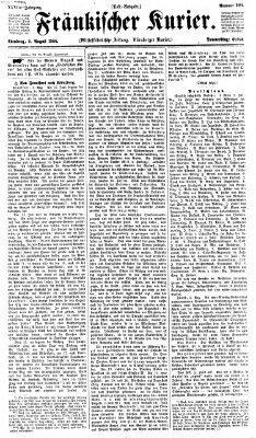 Fränkischer Kurier Donnerstag 9. August 1866