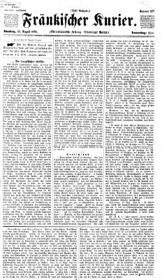 Fränkischer Kurier Donnerstag 16. August 1866