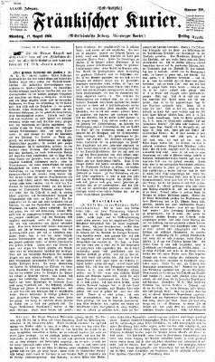 Fränkischer Kurier Freitag 17. August 1866