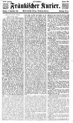 Fränkischer Kurier Sonntag 2. September 1866