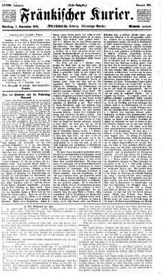 Fränkischer Kurier Mittwoch 5. September 1866