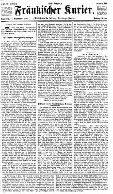 Fränkischer Kurier Freitag 7. September 1866