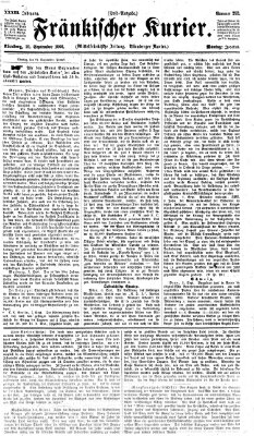 Fränkischer Kurier Montag 10. September 1866