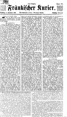 Fränkischer Kurier Samstag 15. September 1866